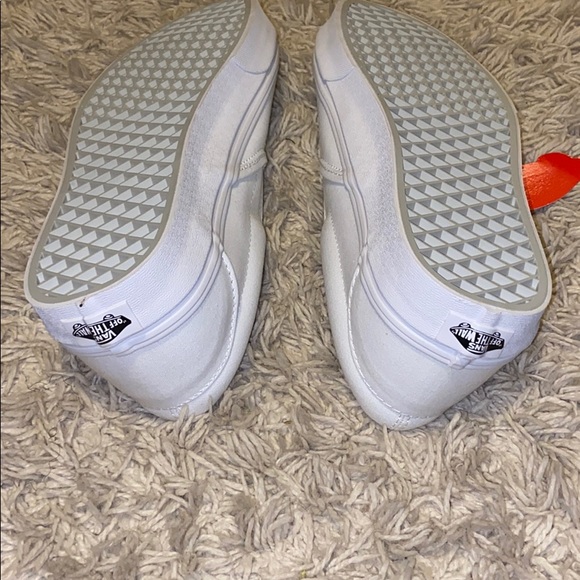 Men’s size 10 white classic slip-on vans - Picture 5 of 7
